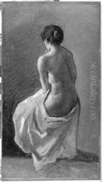 <nudo Drappeggiato Seduto> 1859ca - view 1