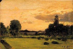 Tramonto Di Luglio by Lorenzo Delleani