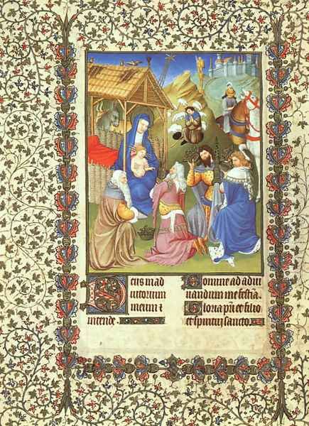 Belles Heures de Duc du Berry -Folio 54- The Adoration of the Magi 1408-09 - view 1