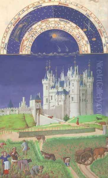 Les Tres Riches Heures du Duc de Berry - Septembre (September) - view 1