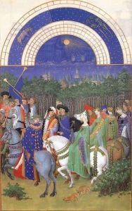 Les tres riches heures du Duc de Berry- Mai (May) 1412-16 by Jean Limbourg