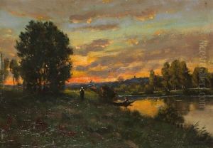 Bord Du Loing by Hippolyte Camille Delpy