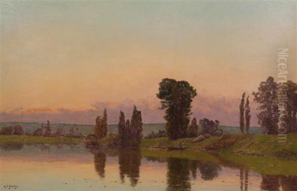 Lakeside Sunset - view 1