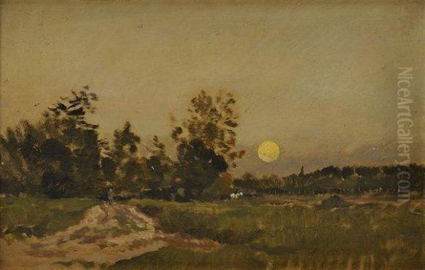 Paysage Au Coucher Du Soleil - view 1