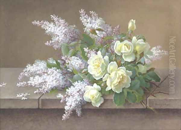 Bouquet with Roses and Lilacs - view 1