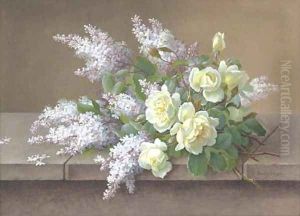 Bouquet with Roses and Lilacs