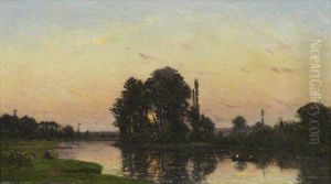 Lavandieres Au Soleil Couchant Lavandieres Au Soleil Couchant