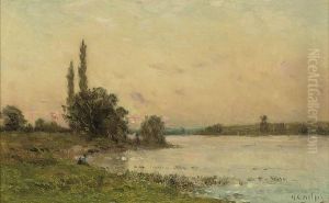 Washing Clothes At Dusk