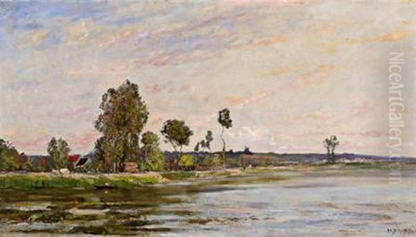 Fluslandschaft Am Waldrand - view 1