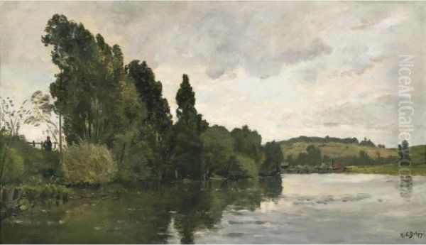 Busy River Bank - view 1