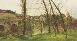 Le Pont De Mantes. 1890.