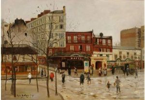 L'angle De La Rue Des Martyrs Et Le Boulevard De Rochechouart