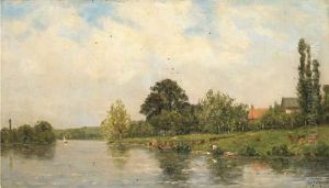Washing On The Banks Of The River
