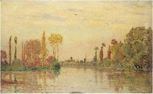Lavandieres Au Bord De La Riviere
