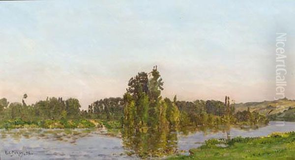 Jour D'ete: A River Landscape In Summer - view 1