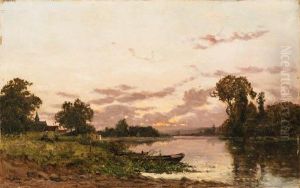 Le Pont Sur Le Larch
Signed 'h.c.delpy' (lower Left); Incised With Initials 'h.c.d' (onthe Reverse) by Hippolyte Camille Delpy