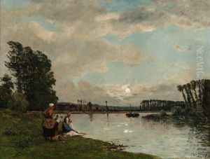 Washerwomen At A River