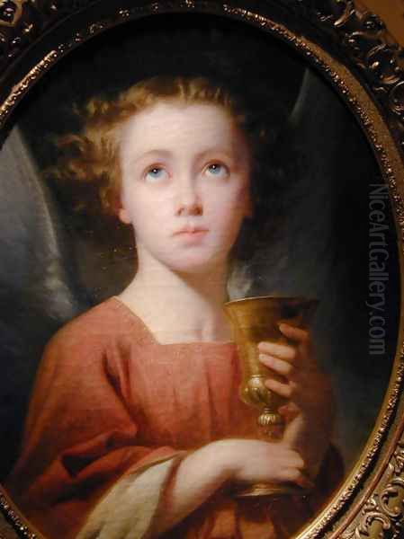 An Angel Holding a Chalice [detail #1] - view 1