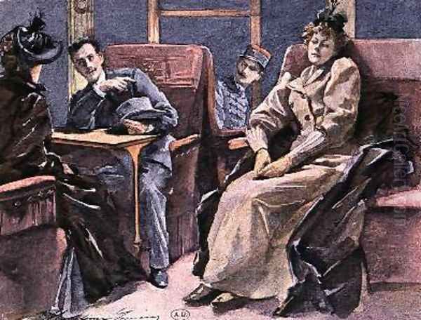 Scene in a train - view 1