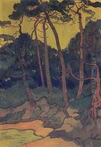Pins sur la rive by Georges Lacombe