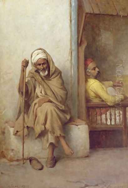 Algerian Men Resting - view 1