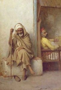 Algerian Men Resting by Jean Raymond Hippolyte Lazerges