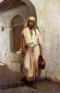 A Water Carrier by Jean Raymond Hippolyte Lazerges