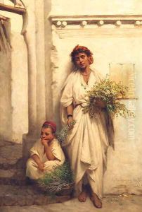 The Flower Seller by Jean Raymond Hippolyte Lazerges