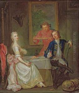 A Dinner Conversation by Marcellus, the Younger Laroon