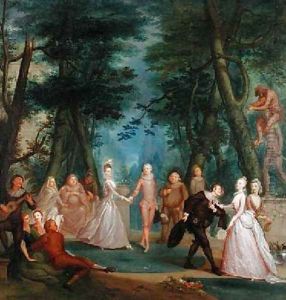 Scene in a Park by Marcellus, the Younger Laroon