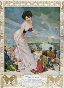 Advertisement for the Parisian department store Printemps
