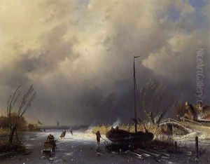 A Winter Landscape with Skaters