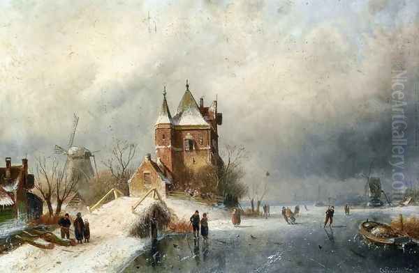 Skaters in Holland - view 1