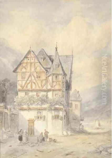 A tavern in a German landscape - view 1