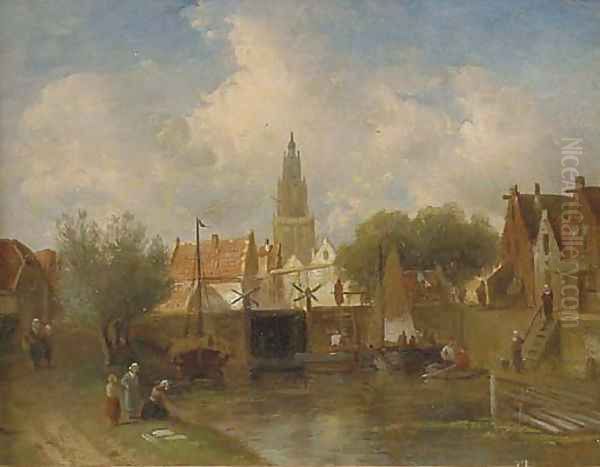 Summer in a Dutch town - view 1