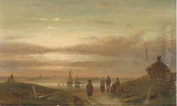 Sunset on the beach - view 1