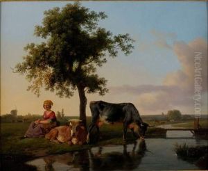 Scene Pastorale by Jean Louis (Marnette) De Marne