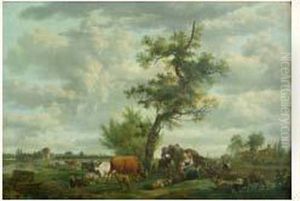 Bergers Dans Un Paysage Bergers Dans Un Paysage