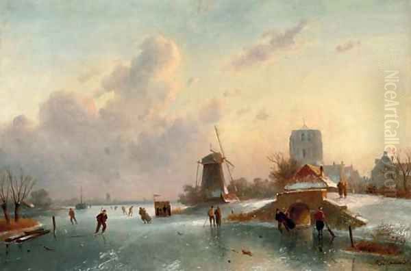 On the ice on a sunny day - view 1