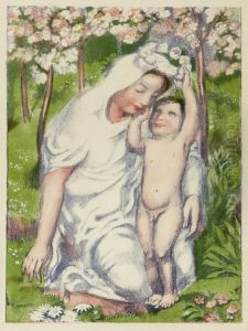 L Enfant Couronnant Sa Mere by Maurice Denis