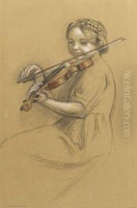 La Jeune Violoniste by Maurice Denis