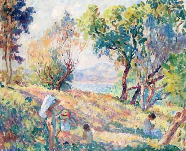 Girls in a Landscape near St. Tropez - view 1