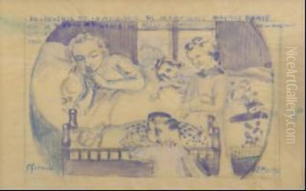 Souvenir De La Naissance De Madeleine Maurice Denis - view 1