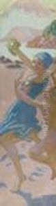 Jeux De Nausicaa: Femme A La Grappe by Maurice Denis
