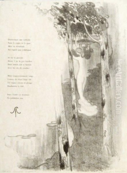 Baigneuse Au Bord D'un Lac. - view 1