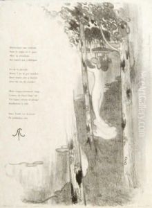 Baigneuse Au Bord D'un Lac. by Maurice Denis