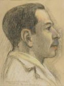 Portrait Du Peintre-verrier Albert Martine Portrait Du Peintre-verrier Albert Martine