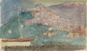 Landscape With Mountain Village Landscape With Mountain Village