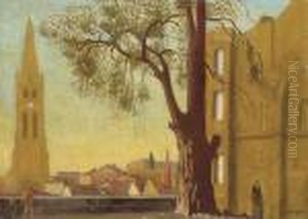 Avallon, Paysage Au Grand Arbre - view 1
