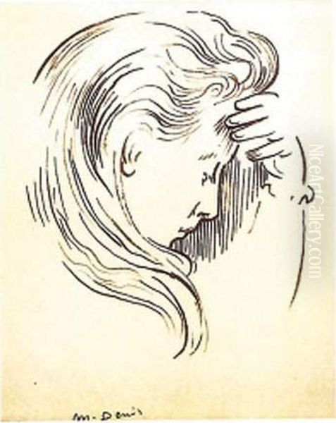 Portrait De Marthe Pensive, Vers 1892 - view 1